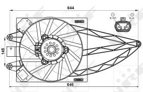 Nrf 47541 - VENTILADOR FIAT PANDA 10-