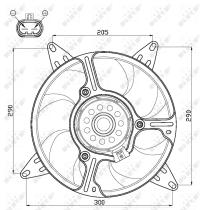 Nrf 47543 - VENTILADOR FIAT PANDA 95-