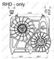 Nrf 47549 - VENTILADOR KIA SORENTO 02-