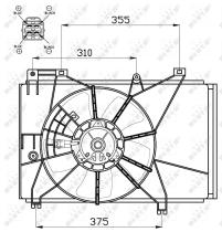 Nrf 47551 - VENTILADOR MAZDA 2 07-