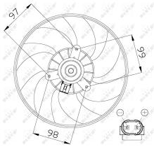 Nrf 47557 - VENTILADOR RENAULT CLIO 01-