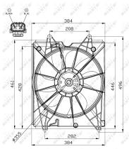 Nrf 47563 - VENTILADOR HONDA ODYSSEY