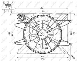 Nrf 47564 - VENTILADOR KIA OPTIMA, HYUNDAI SONA