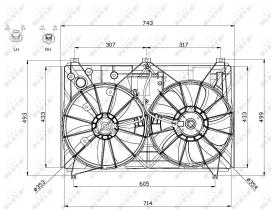 Nrf 47569 - VENTILADOR LEXUS LS 460