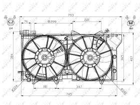Nrf 47573 - VENTILADOR SUBARU OUTBACK