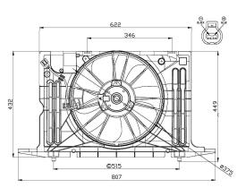 Nrf 47576 - VENTILADOR COMPLETO TOYOTA COROLLA