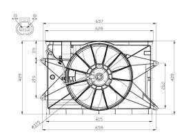 Nrf 47578 - VENTILADOR TOYOTA COROLLA