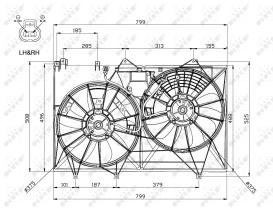 Nrf 47579 - VENTILADOR TOYOTA HIGHLANDER HYBRID