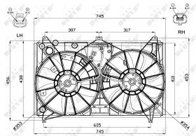 Nrf 47581 - VENTILADOR LEXUS GS 460, 600H