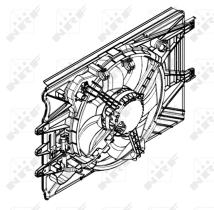 Nrf 47594 - VENTILADOR FIAT 500L JTD MULTIJET 0