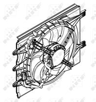 Nrf 47595 - VENTILADOR FIAT 500L 1.4 09-12>