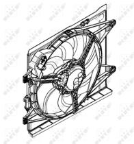 Nrf 47598 - VENTILADOR FIAT PANDA 1.3 MULTIJET