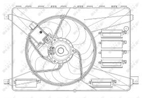 Nrf 47626 - VENTILADOR FORD MONDEO 07-