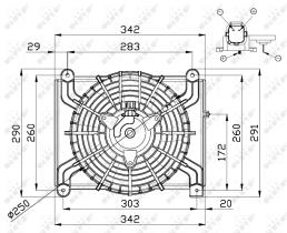 Nrf 47668 - VENTILADOR NISSAN CABSTAR 2.5 DCI 0