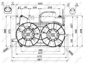 Nrf 47673 - VENTILADOR TOYOTA PRIUS HYBRID 03-