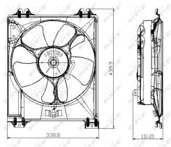 Nrf 47677 - VENTILADOR SUZUKI SX4. FIAT SEDICI