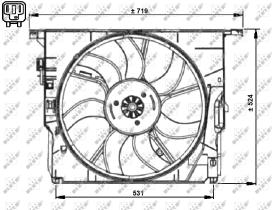 Nrf 47727 - VENTILADOR BMW 5 03/2010>