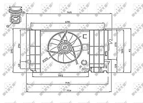 Nrf 47740 - VENTILADOR CITROEN XSARA 07/1997>