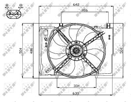 Nrf 47741 - VENTILADOR MERCEDES SLK 09/1996>