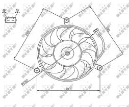 Nrf 47745 - VENTILADOR VW TRANSPORTER 10/1992-0