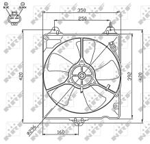 Nrf 47753 - VENTILADOR TOYOTA RAV4 06/1994>