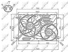 Nrf 47756 - VENTILADOR LANDROVER FREELANDER 10/