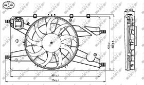 Nrf 47757 - VENTILADOR OPEL ZAFIRA 10/2011>