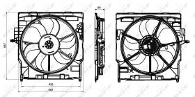 Nrf 47837 - VENTILADOR BMW X5/X6 3.0L 09-14