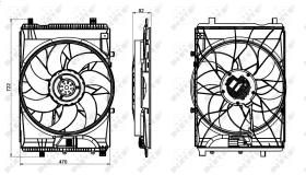 Nrf 47849 - VENTILADOR MERCEDES A/B/C/E CLASS C