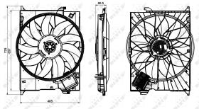 Nrf 47852 - VENTILADOR MERCEDES E/S CLASS CL/CL