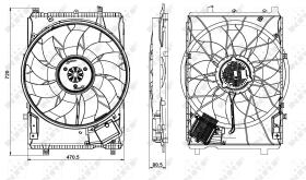 Nrf 47853 - VENTILADOR MERCEDES AMG 2007->