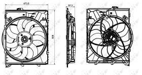 Nrf 47863 - VENTILADOR BMW 328I 05-07