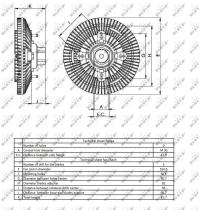 Nrf 49405 - EMBRAGUE VENTILADOR NEW HOLLAND TM1