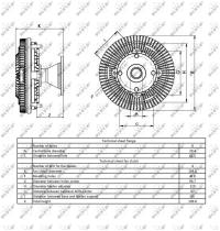 Nrf 49416 - EMBRAGUE VENTILADOR JOHN DEERE 6525