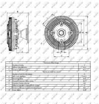 Nrf 49418 - EMBRAGUE VENTILADOR JOHN DEERE 6800