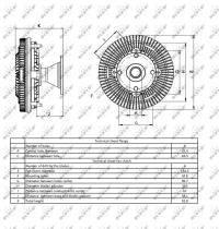 Nrf 49419 - EMBRAGUE VENTILADOR CLAAS ARES 540