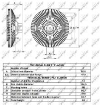 Nrf 49426 - EMBRAGUE VENTILADOR JCB 2CX, 3CX, 4