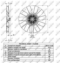 Nrf 49427 - EMBRAGUE VENTILADOR JCB 2CX, 3CX, 4