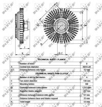 Nrf 49516 - EMBRAGUE VENTILADOR FORD TRANSIT
