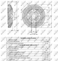 Nrf 49523 - EMBRAGUE VENTILADOR FORD TRANSIT