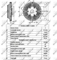 Nrf 49528 - EMBRAGUE VENTILADOR KIA PREGIO