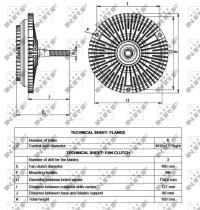 Nrf 49534 - EMBRAGUE VENTILADOR MERCEDES MB100