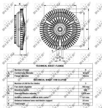 Nrf 49536 - EMBRAGUE VENTILADOR MERCEDES VITO