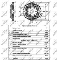 Nrf 49544 - EMBRAGUE VENTILADOR MERCEDES 611/71