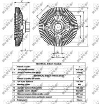 Nrf 49552 - EMBRAGUE VENTILADOR NISSAN CABSTAR