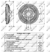 Nrf 49557 - EMBRAGUE VENTILADOR NISSAN VANETTE