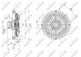 Nrf 49567 - EMBRAGUE VENTILADOR BMW 316I E36 03