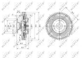 Nrf 49571 - EMBRAGUE VENTILADOR NISSAN PICK UP