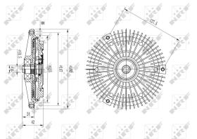 Nrf 49575 - EMBRAGUE VENTILADOR MERCEDES 260 09