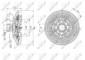 Nrf 49577 - EMBRAGUE VENTILADOR JEEP CHEROKEE 1